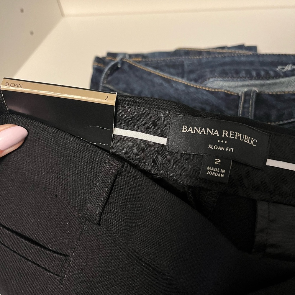 Banana Republic Women's Black Sloan Fit Pants